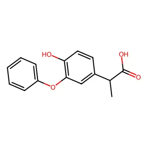 2-(4-羟基-3-苯氧基苯基)丙酸 structure