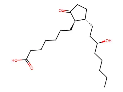 Prostan-1-oic acid, 15-hydroxy-9-oxo-, (15S)- structure