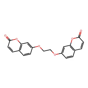 7-[2-(2-Oxochromen-7-yl)oxyethoxy]chromen-2-one structure