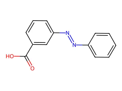 Benzoic acid, 3-(phenylazo)- structure