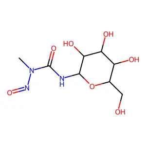 3-beta-D-Glucopyranosyl-1-methyl-1-nitrosourea structure