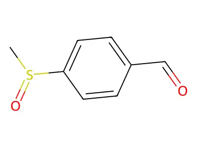 p-(Methylsulphinyl)benzaldehyde structure