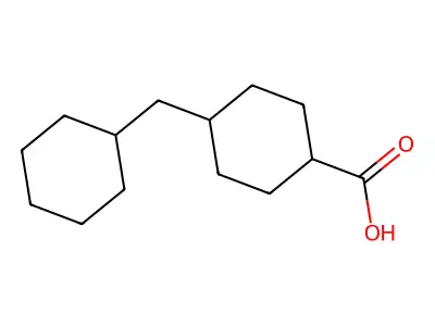 4-(Cyclohexylmethyl)cyclohexane-1-carboxylic acid structure