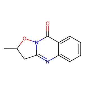 2-Methyl-2,3-dihydro-9H-[1,2]oxazolo[3,2-b]quinazolin-9-one structure