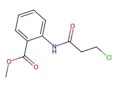 Methyl 2-[(3-chloropropanoyl)amino]benzoate structure