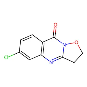 9H-Isoxazolo(3,2-b)quinazolin-9-one, 6-chloro-2,3-dihydro- structure
