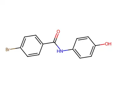 4-bromo-N-(4-hydroxyphenyl)benzamide structure
