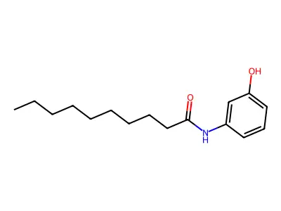 N-(3-Hydroxyphenyl)decanamide structure
