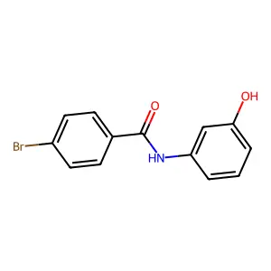 4-bromo-N-(3-hydroxyphenyl)benzamide structure
