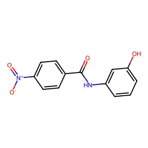 N-(3-hydroxyphenyl)-4-nitrobenzamide structure