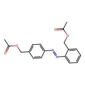 4,4'-Azodibenzyl alcohol diacetate structure