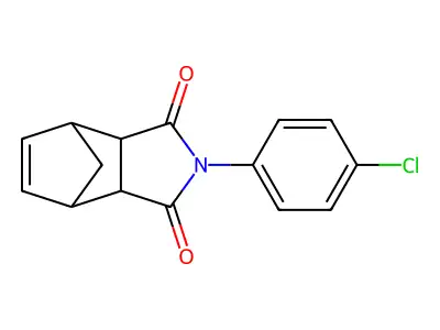 2-(4-Chlorophenyl)-3a,4,7,7a-tetrahydro-4,7-methano-1H-isoindole-1,3(2H)-dione structure