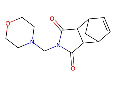 2-(4-MORPHOLINYLMETHYL)-3A,4,7,7A-TETRAHYDRO-1H-4,7-METHANOISOINDOLE-1,3(2H)-DIONE structure