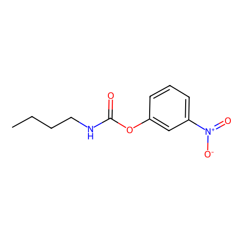 3-nitrophenyl N-butylcarbamate structure