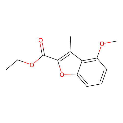 Ethyl 4-methoxy-3-methyl-2-benzofurancarboxylate structure