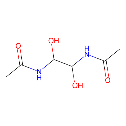 1,2-Bis(acetylamino)-1,2-ethanediol structure