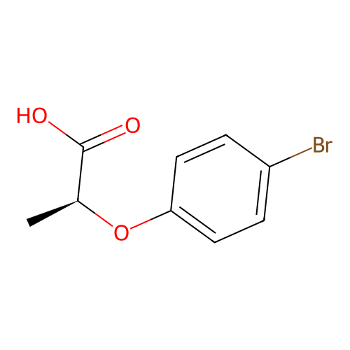 (2S)-2-(4-bromophenoxy)propanoic acid structure