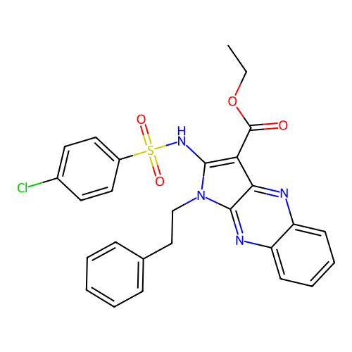 C27H23ClN4O4S structure