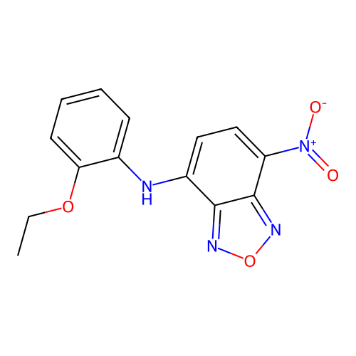 N-(2-ethoxyphenyl)-7-nitro-2,1,3-benzoxadiazol-4-amine structure