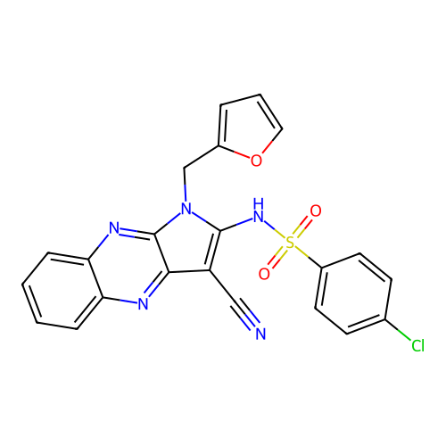 C22H14ClN5O3S structure