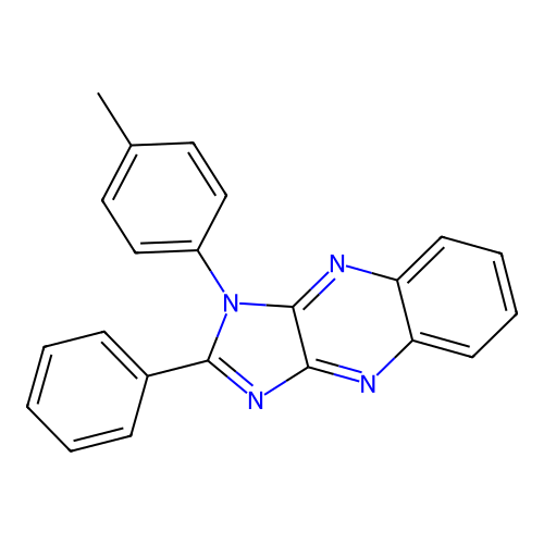 1-(4-methylphenyl)-2-phenyl-1H-imidazo[4,5-b]quinoxaline structure