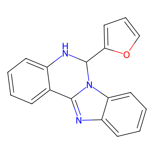 6-(Furan-2-yl)-6,12-dihydrobenzimidazolo[1,2-c]quinazoline structure