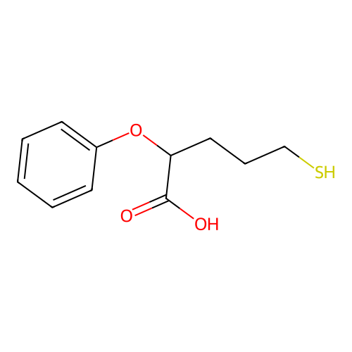 2-Phenoxy-5-sulfanylpentanoic acid structure
