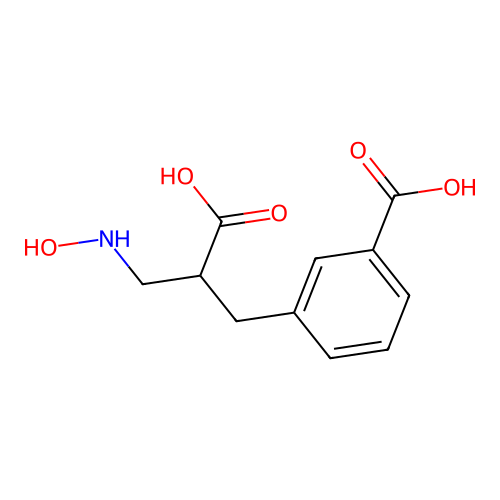 3-[2-Carboxy-3-(hydroxyamino)propyl]benzoic acid structure