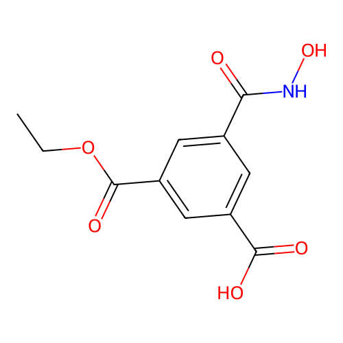 3-Ethoxycarbonyl-5-(hydroxycarbamoyl)benzoic acid structure