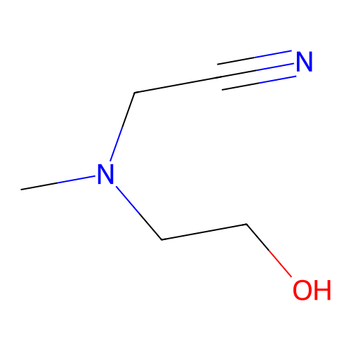 2-[2-Hydroxyethyl(methyl)amino]acetonitrile structure