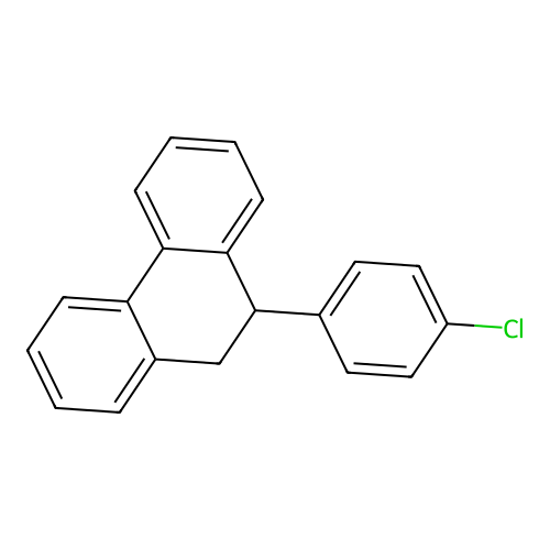 9-(4-Chlorophenyl)-9,10-dihydrophenanthrene structure