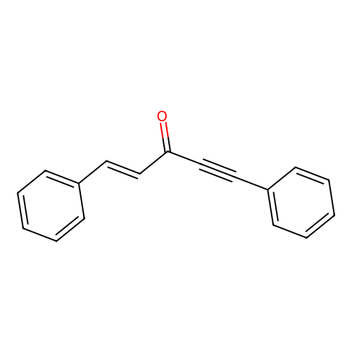 1,5-Diphenyl-pent-1-EN-4-YN-3-one structure