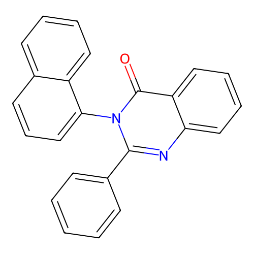 3-(naphthalen-1-yl)-2-phenylquinazolin-4(3H)-one structure