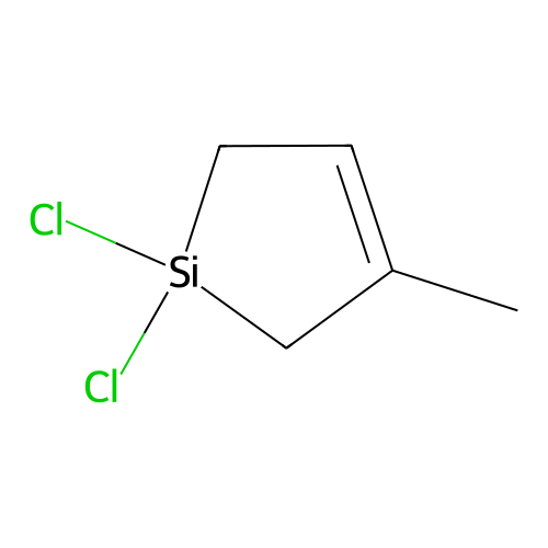 1,1-Dichloro-3-methyl-1-silacyclo-3-pentene structure