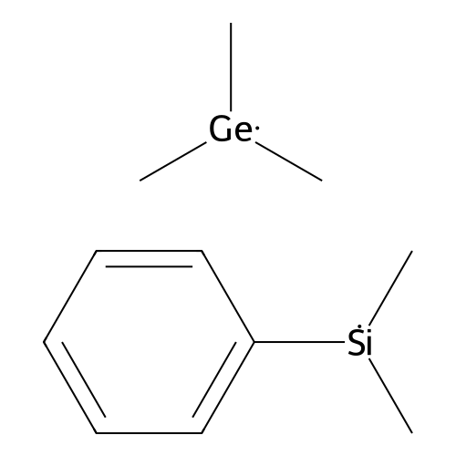 Silane, dimethyl-phenyl-(trimethylgermyl)- structure