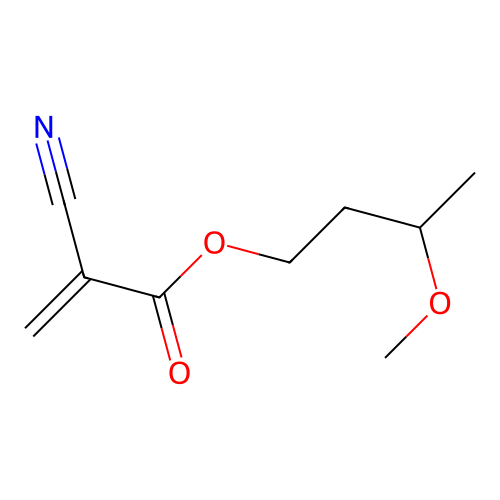3-Methoxybutyl 2-cyanoprop-2-enoate structure