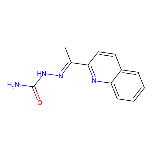 (1-Quinolin-2-ylethylideneamino)urea structure