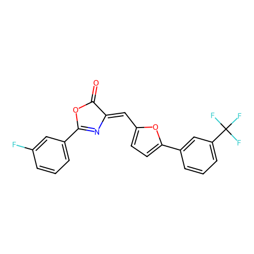 C21H11F4NO3 structure