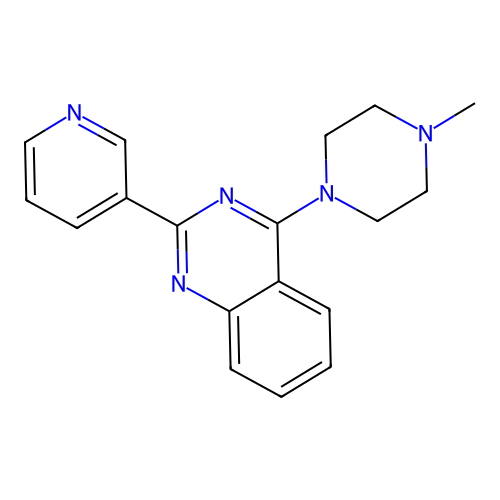 4-(4-Methylpiperazin-1-yl)-2-pyridin-3-ylquinazoline structure