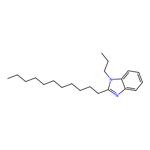 1-propyl-2-undecyl-1H-benzimidazole structure