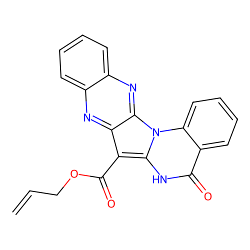 C21H14N4O3 structure