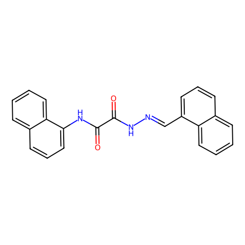 N-(1-Naphthyl)-2-(2-(1-naphthylmethylene)hydrazino)-2-oxoacetamide structure