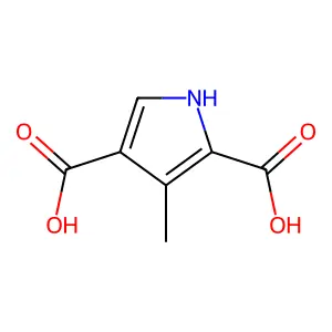 3-methyl-1H-pyrrole-2,4-dicarboxylic acid structure