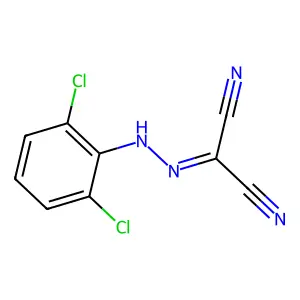 (2,6-Dichlorophenyl)carbonohydrazonoyl dicyanide structure