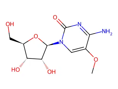 4-Amino-1-[3,4-dihydroxy-5-(hydroxymethyl)oxolan-2-yl]-5-methoxypyrimidin-2-one structure