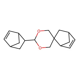 2'-Bicyclo(2.2.1)hept-5-en-2-ylspiro(bicyclo(2.2.1)hept-5-ene-2,5'-(1,3)dioxane) structure