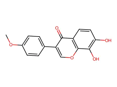 微凹黄檀素 structure