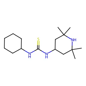 1-Cyclohexyl-3-(2,2,6,6-tetramethylpiperidin-4-yl)thiourea structure