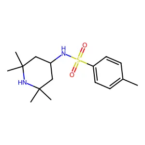 4-methyl-N-(2,2,6,6-tetramethylpiperidin-4-yl)benzenesulfonamide structure