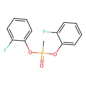1-Fluoro-2-[(2-fluorophenoxy)-methylphosphoryl]oxybenzene structure